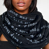 Alice in Wonderland Book Scarf by Lewis Carroll BLACK