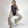 The BIBLE book scarf  PSALM 23  NAVY BLUE