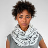 "Pride and Prejudice" book scarf. "The Library" Quote