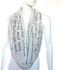 Alice in Wonderland Book Scarf by Lewis Carroll