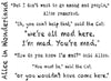 Alice in Wonderland Book Scarf by Lewis Carroll