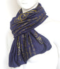 The BIBLE book scarf  PSALM 23  NAVY BLUE
