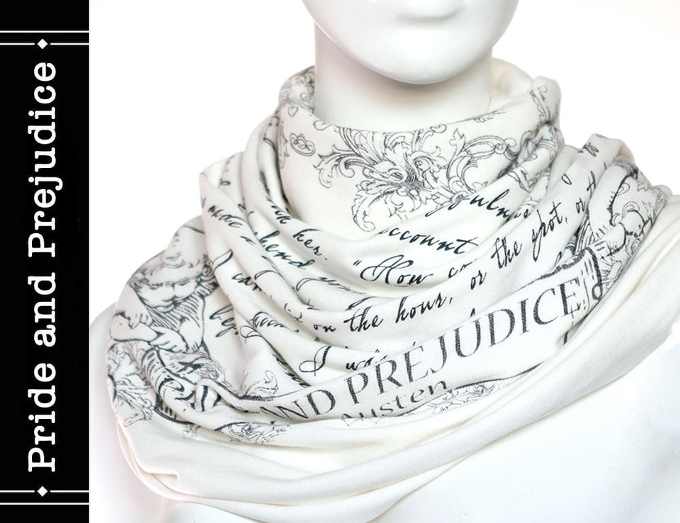 Pride and Prejudice book scarf by Jane Austen