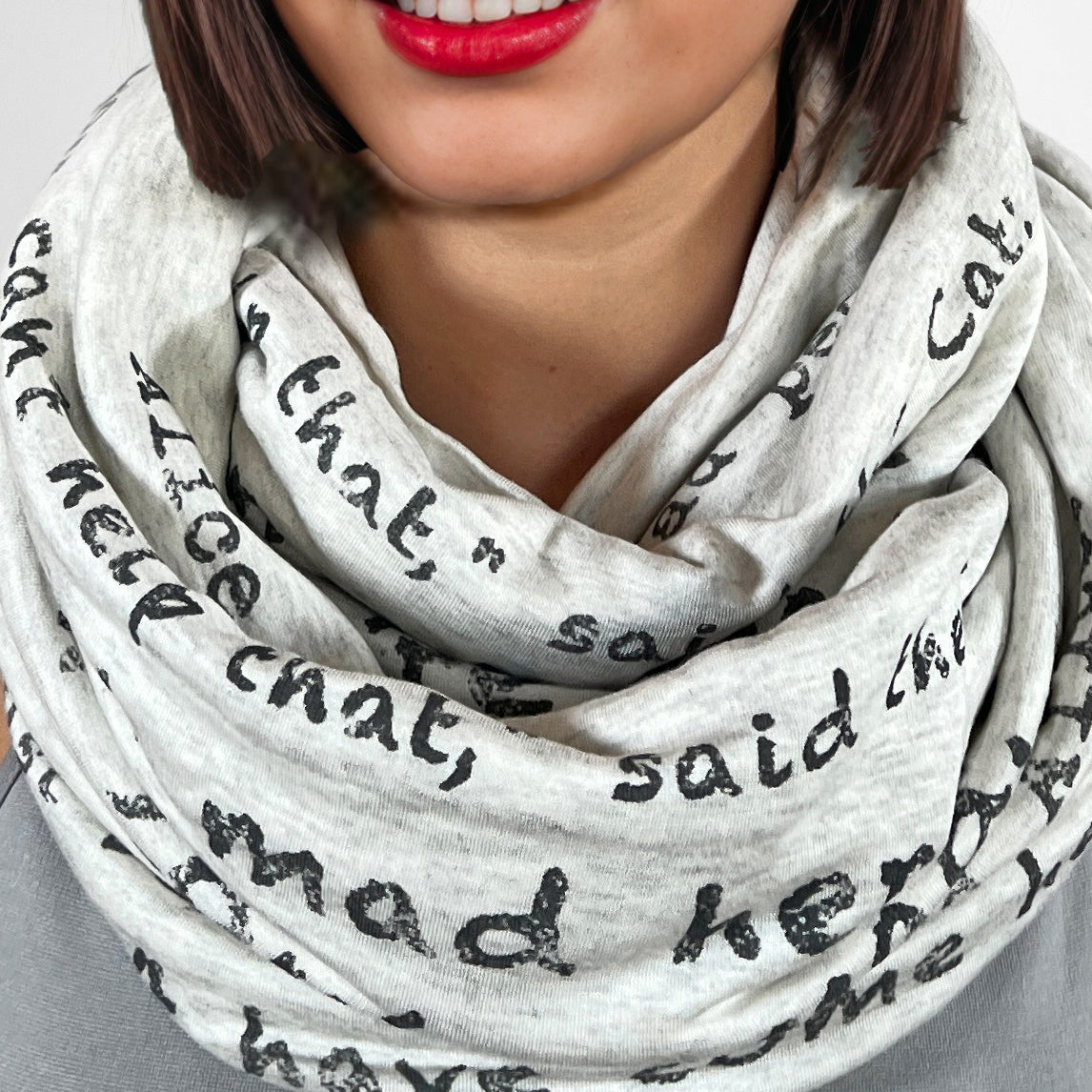 Alice in Wonderland Book Scarf by Lewis Carroll