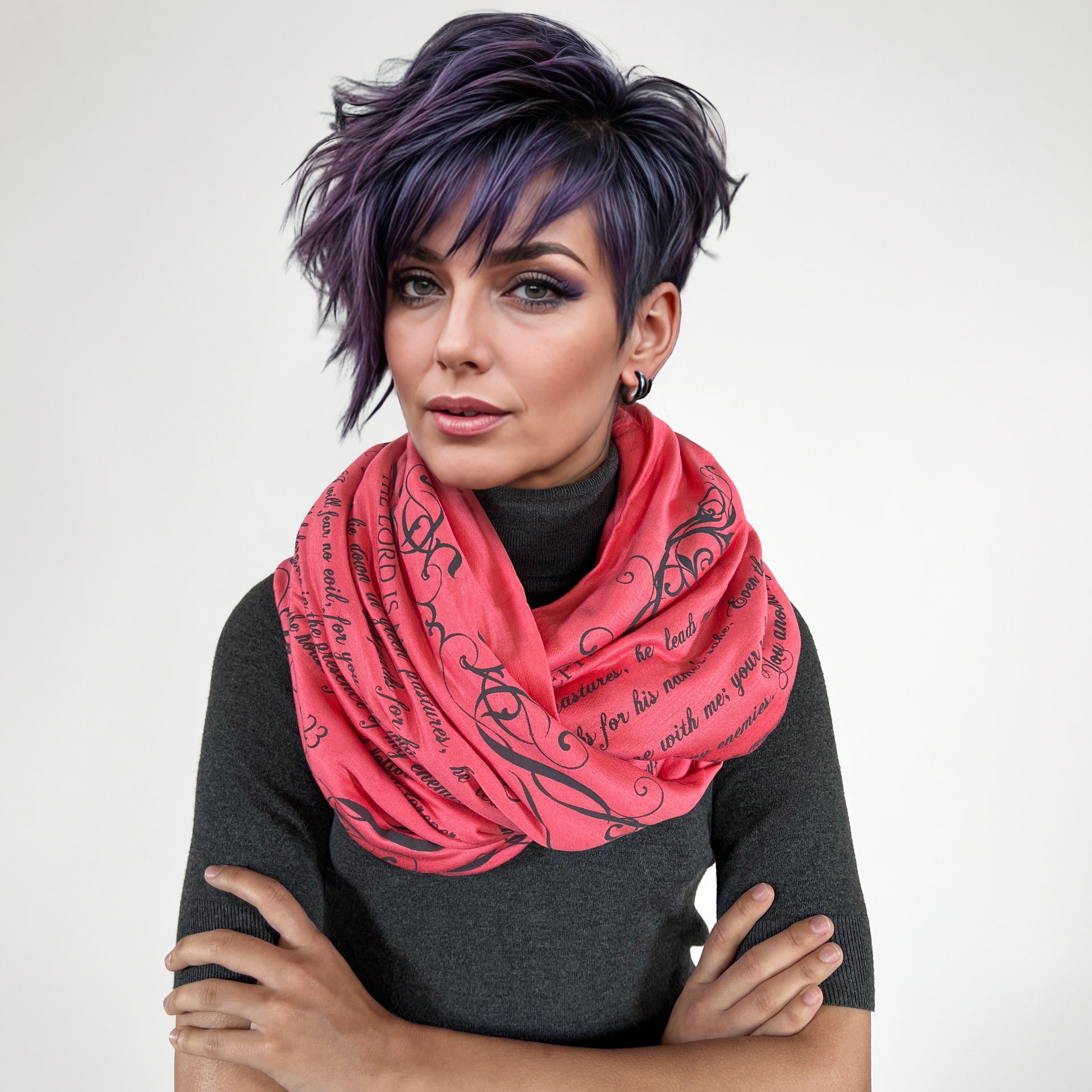 The BIBLE book scarf  PSALM 23