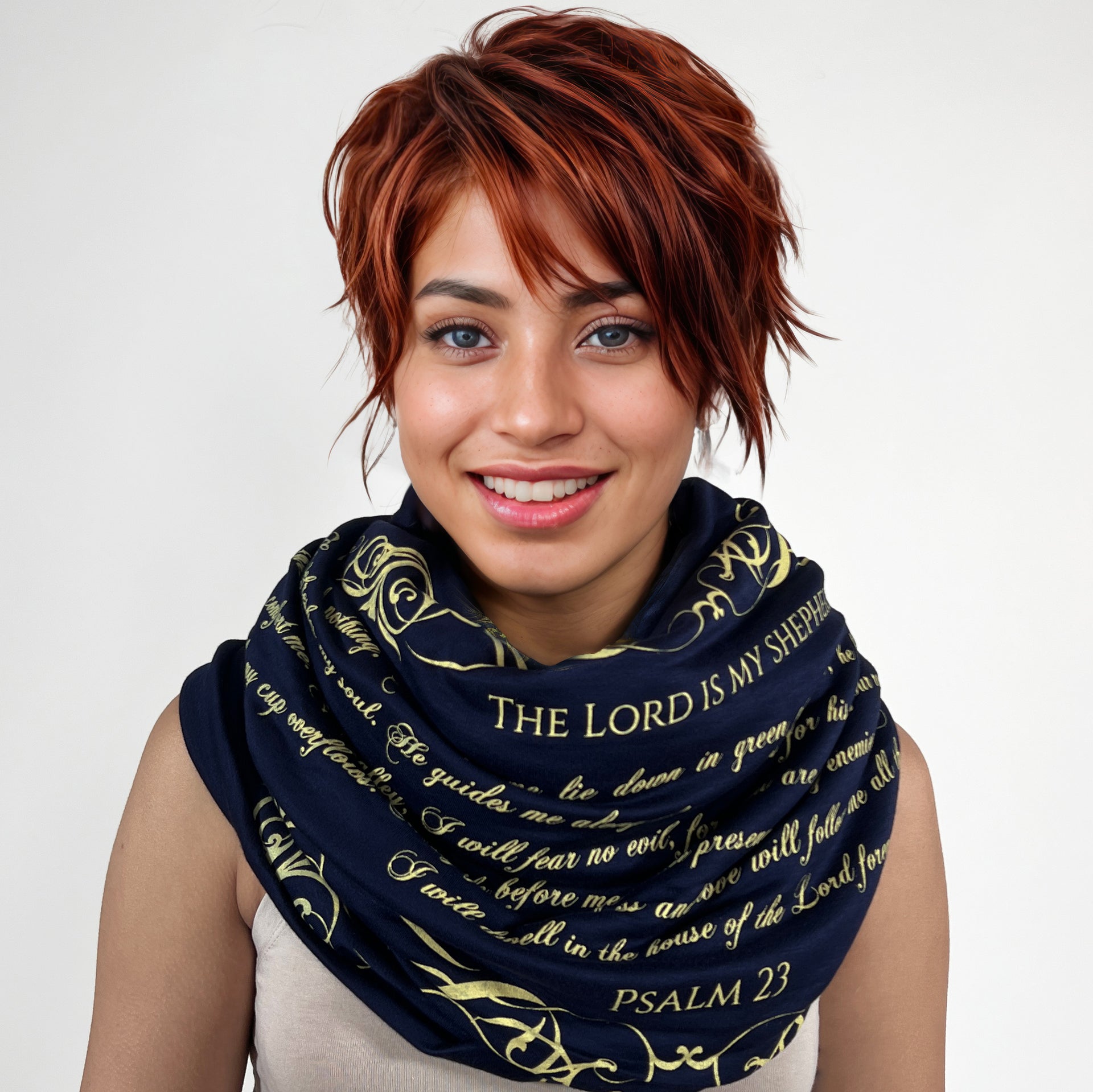 The BIBLE book scarf  PSALM 23