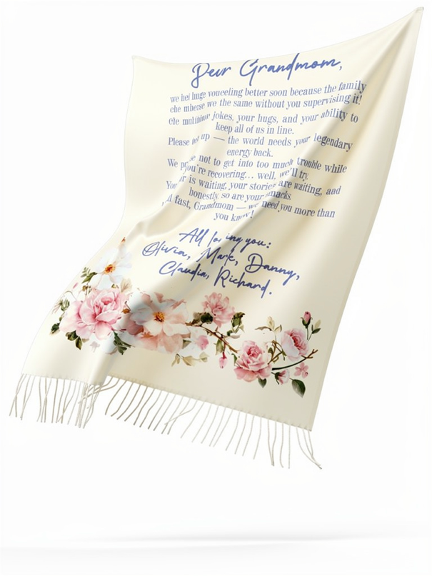 PERSONALIZED SCARF Create Your Own Design