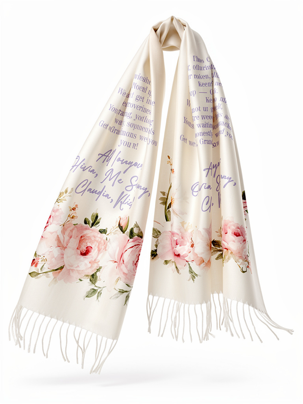 PERSONALIZED SCARF Create Your Own Design