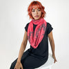 Pride and Prejudice book scarf by Jane Austen CORAL