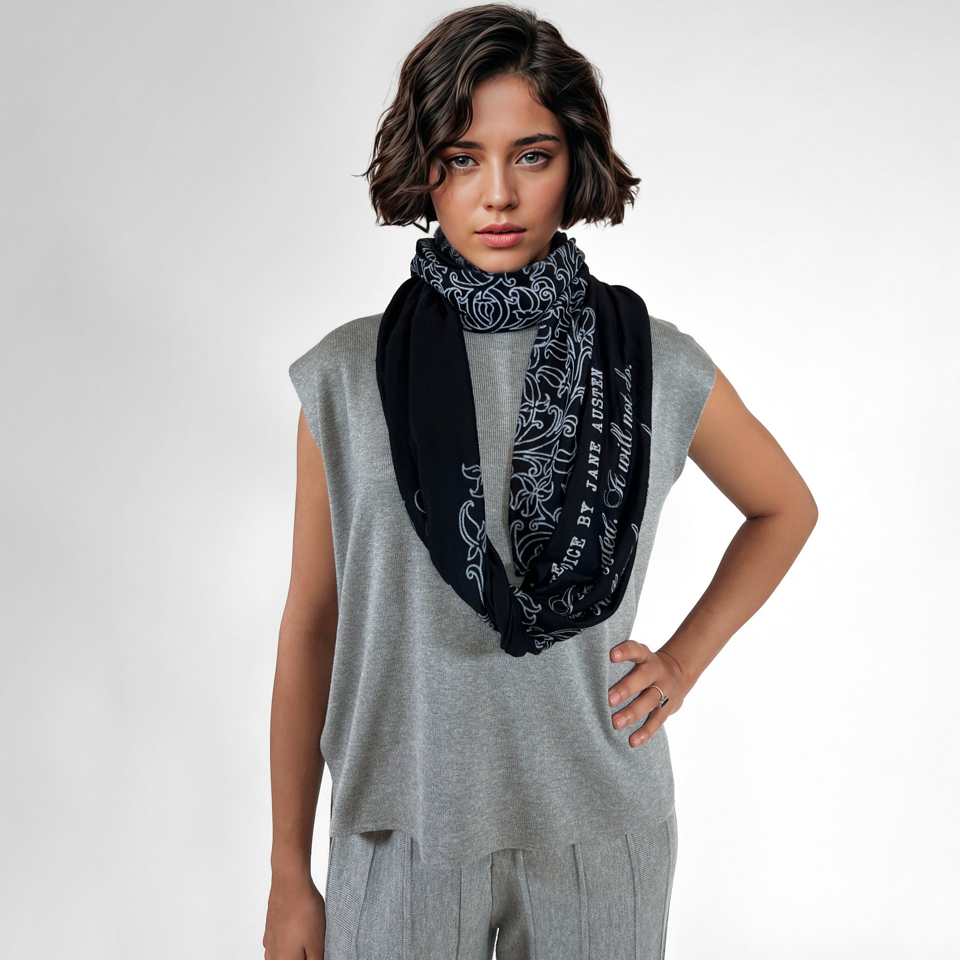 Pride and Prejudice book scarf by Jane Austen