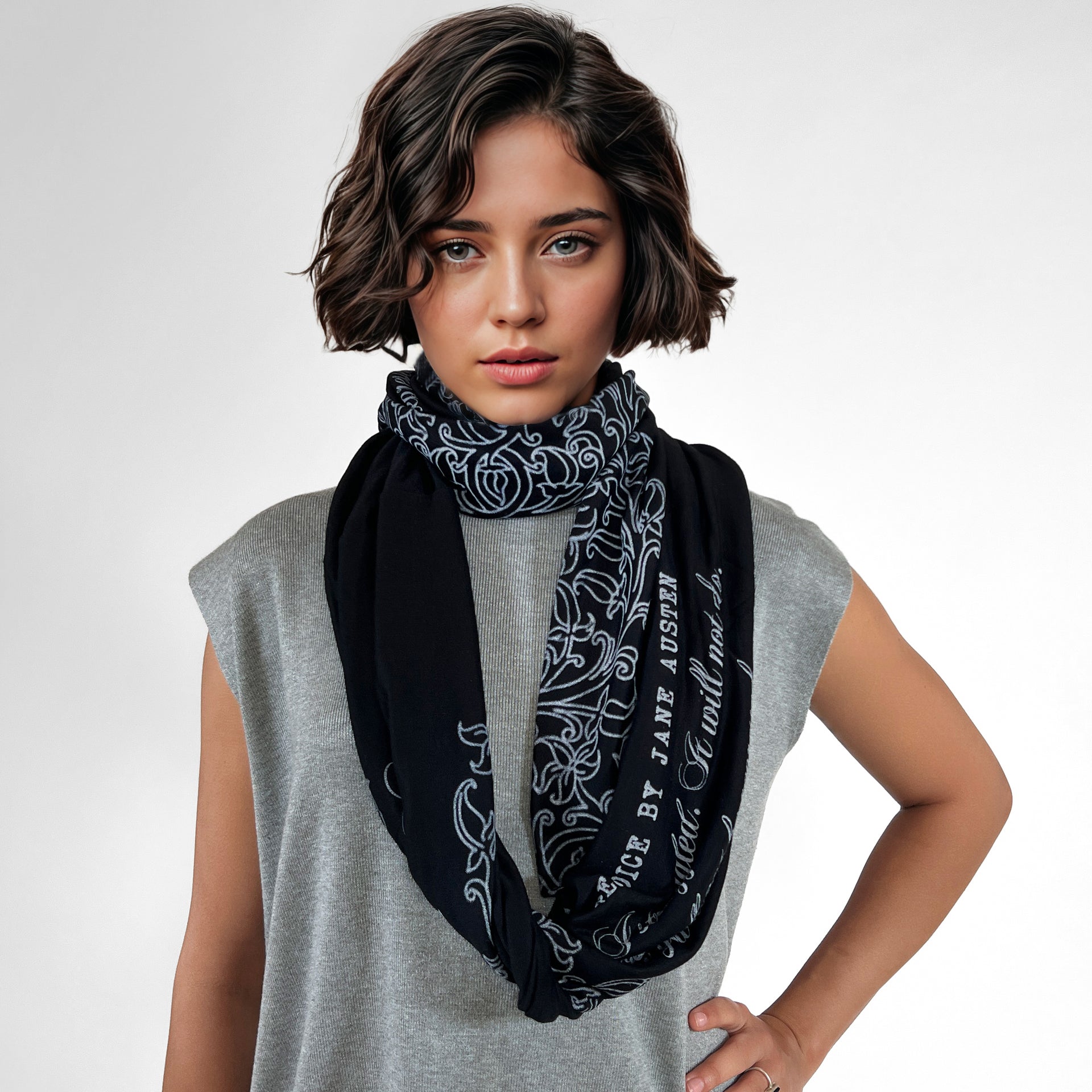 Pride and Prejudice book scarf by Jane Austen