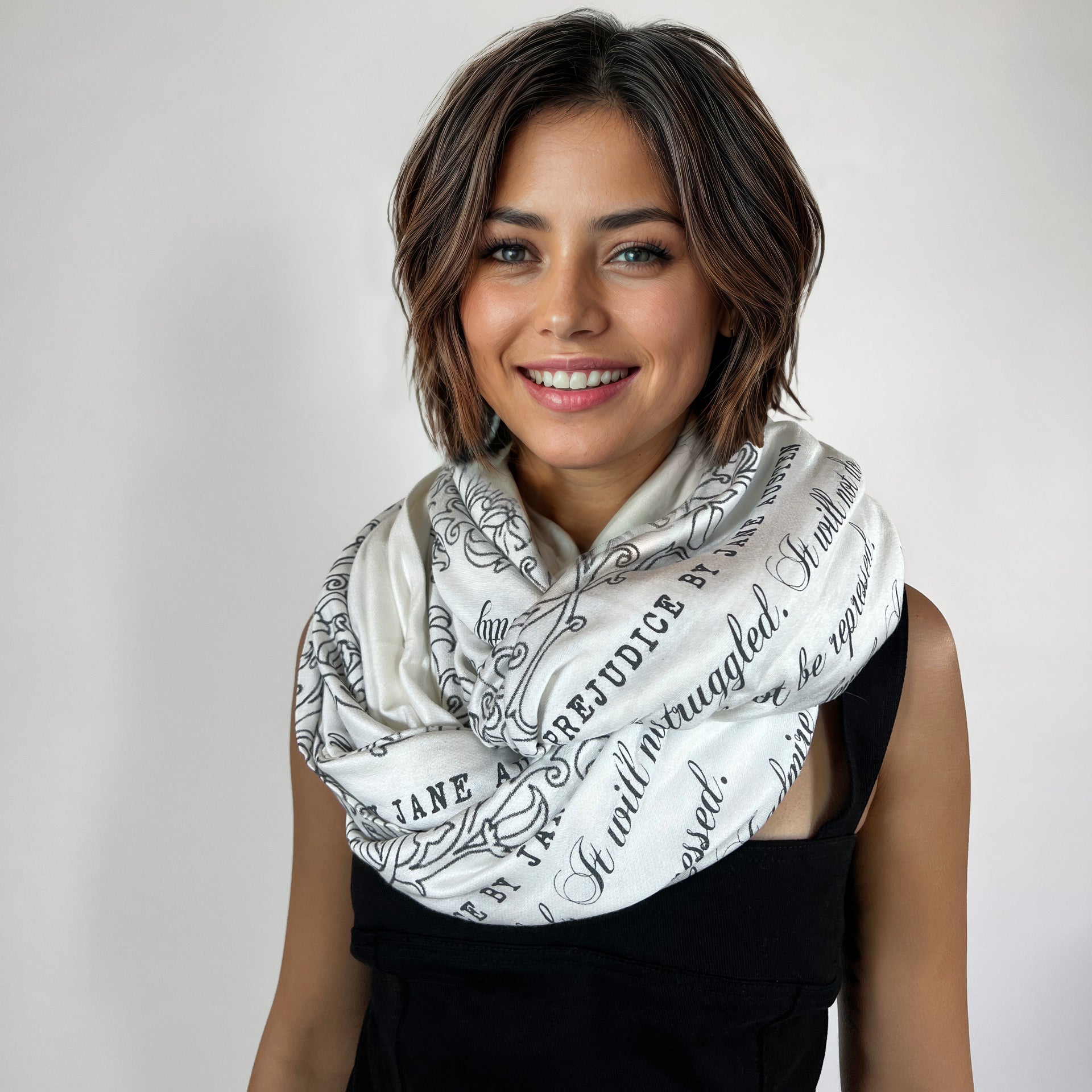 Pride and Prejudice book scarf by Jane Austen