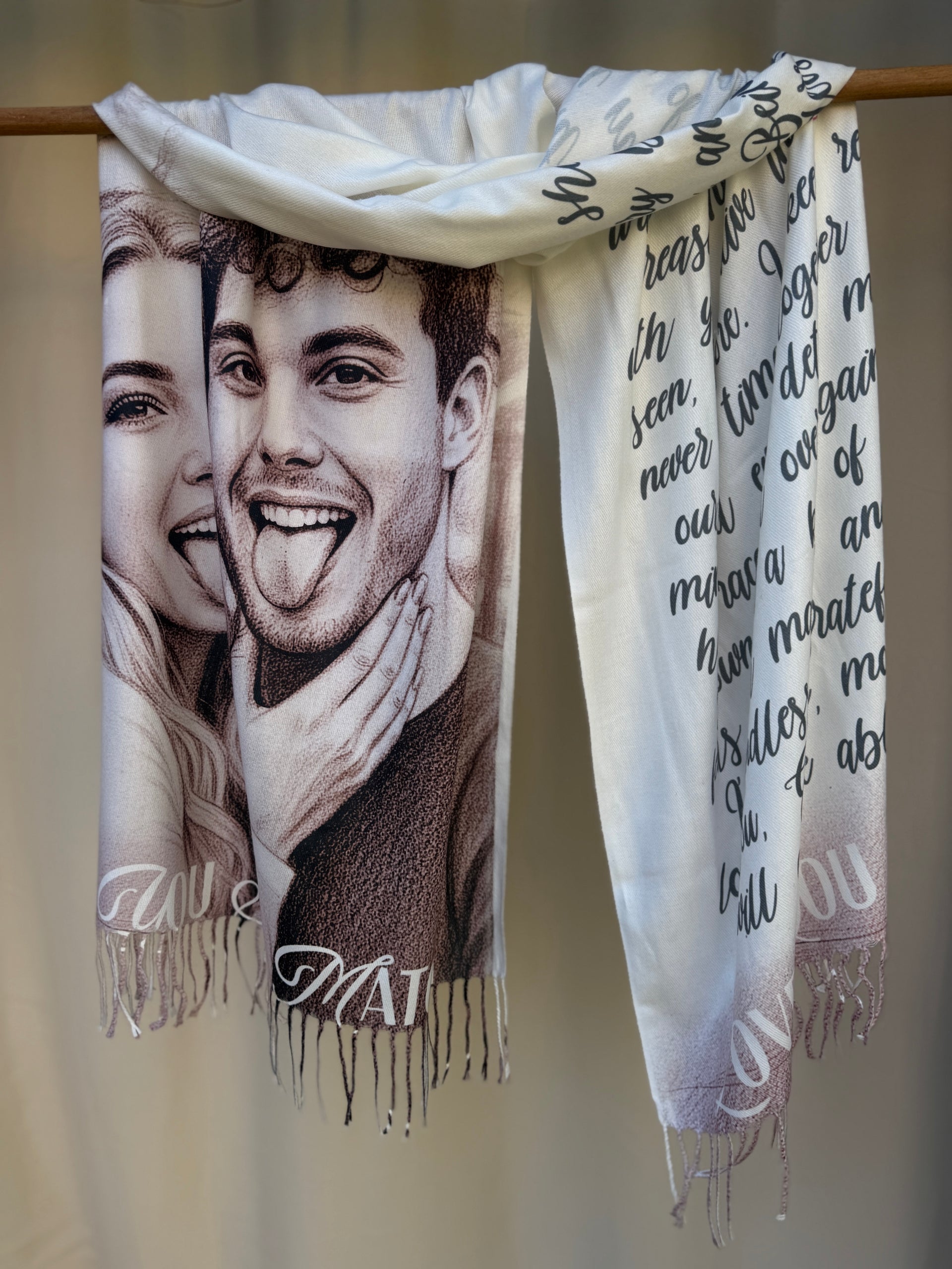 PERSONALIZED SCARF Create Your Own Design