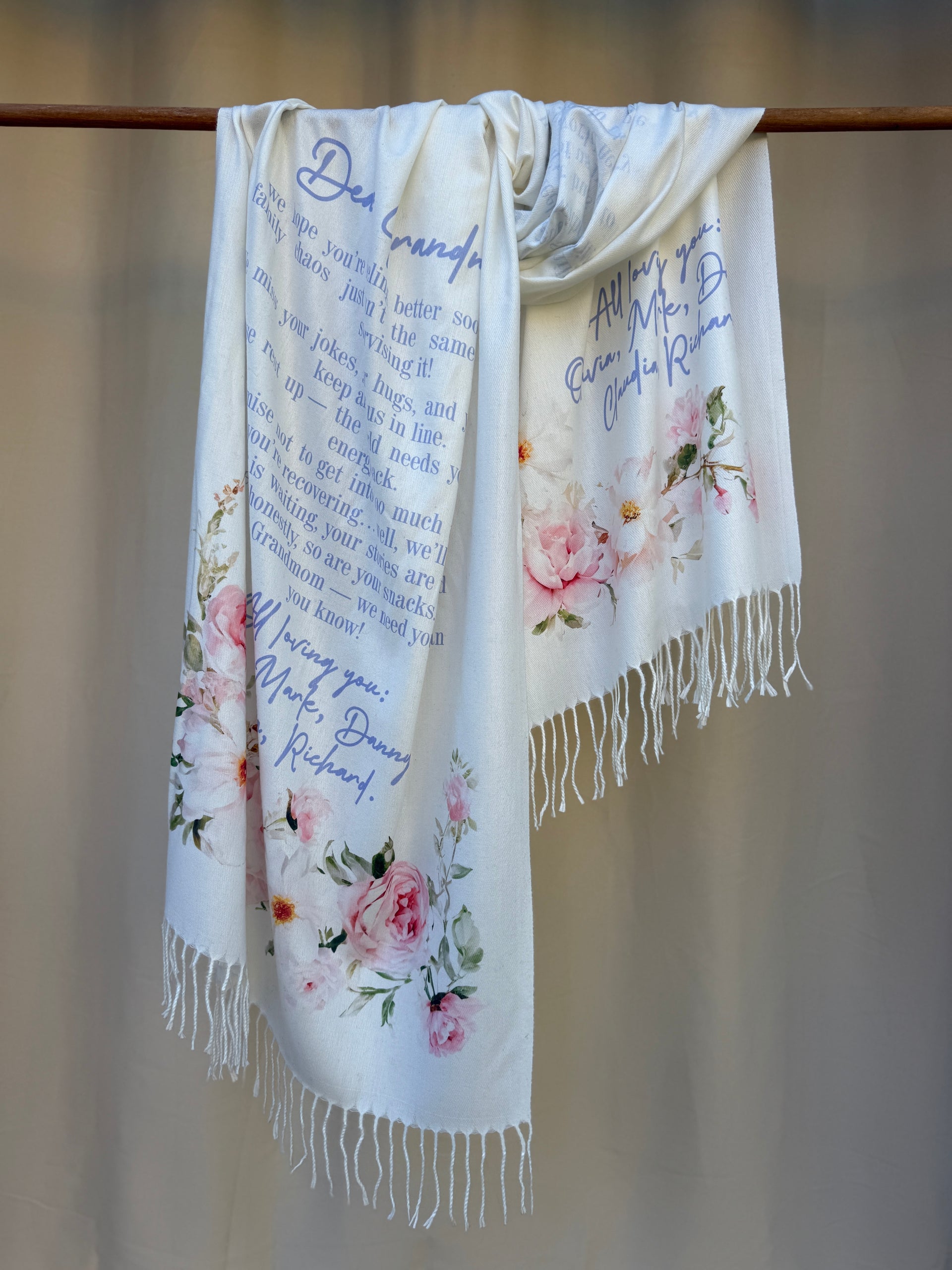 PERSONALIZED SCARF Create Your Own Design