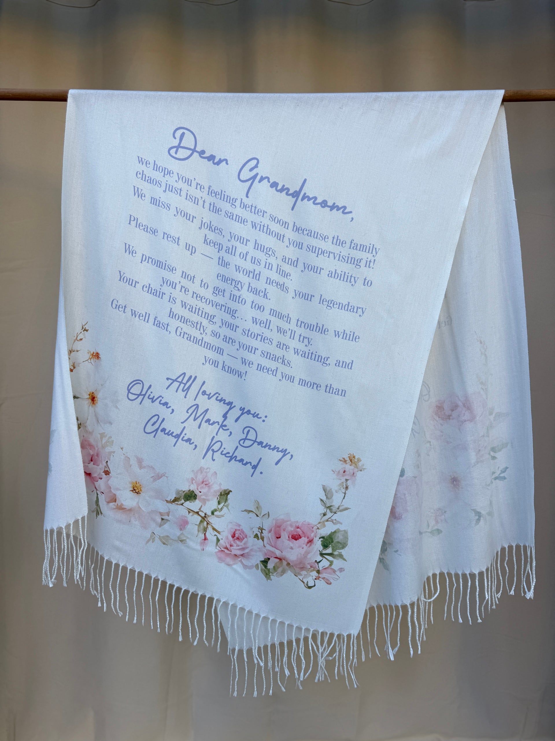 PERSONALIZED SCARF Create Your Own Design