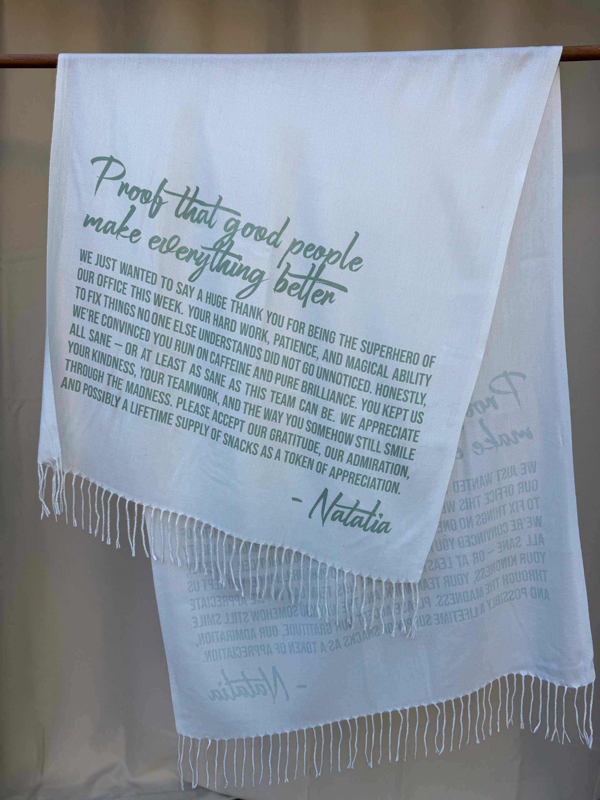 PERSONALIZED SCARF Create Your Own Design