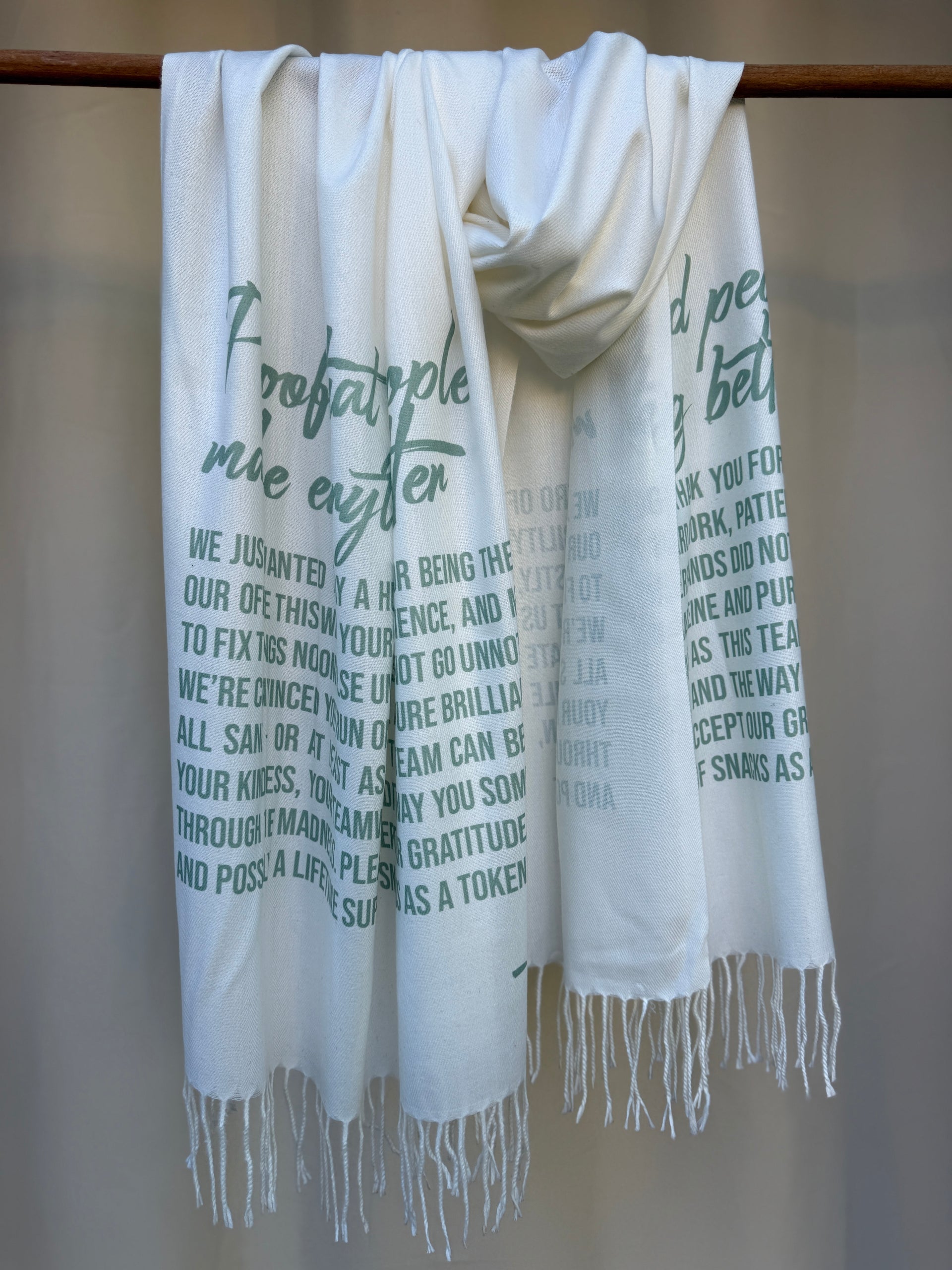 PERSONALIZED SCARF Create Your Own Design