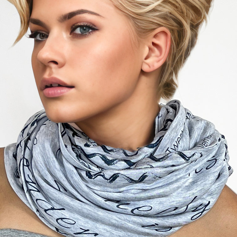 "Twenty Thousand Leagues Under the Sea" by Jules Verne Book Scarf, Nautical Gift