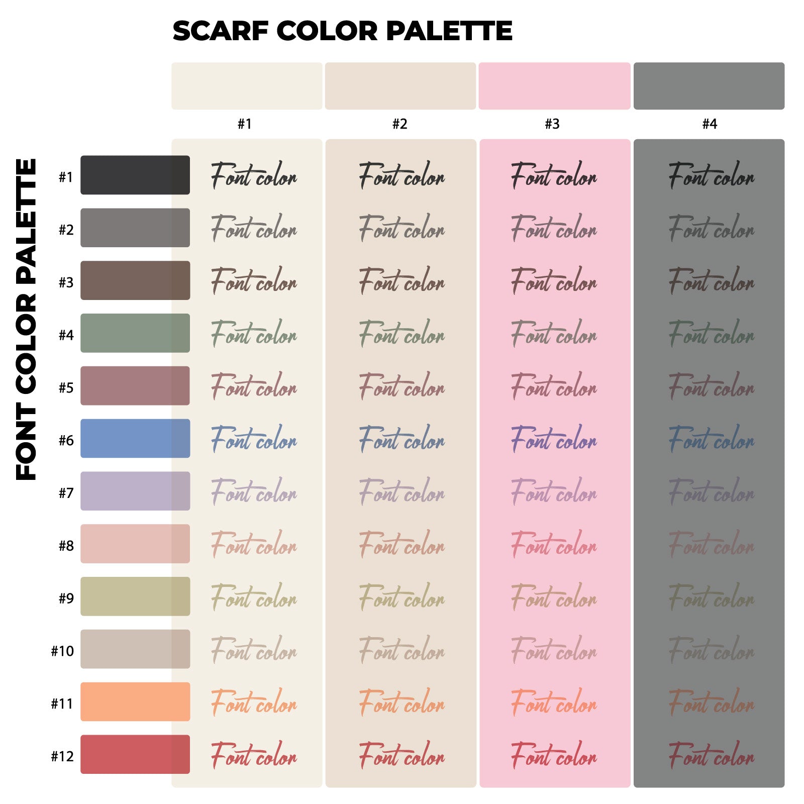 PERSONALIZED SCARF Create Your Own Design