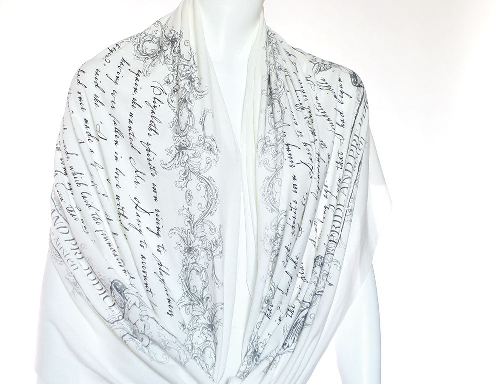 Pride and Prejudice book scarf by Jane Austen