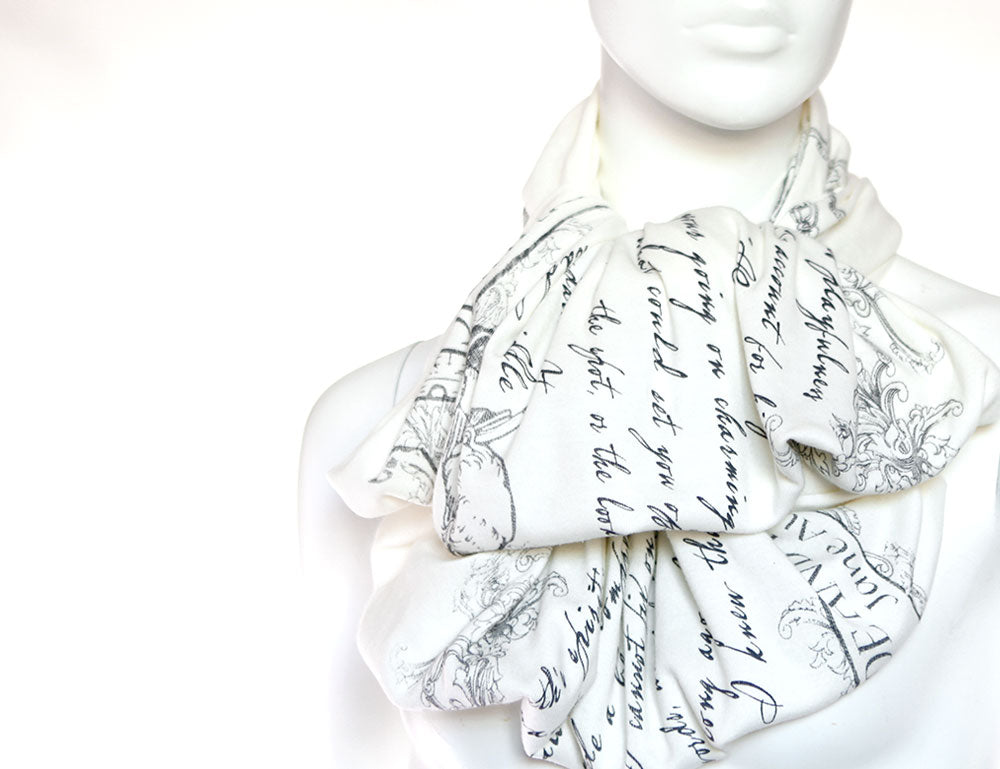 Pride and Prejudice book scarf by Jane Austen