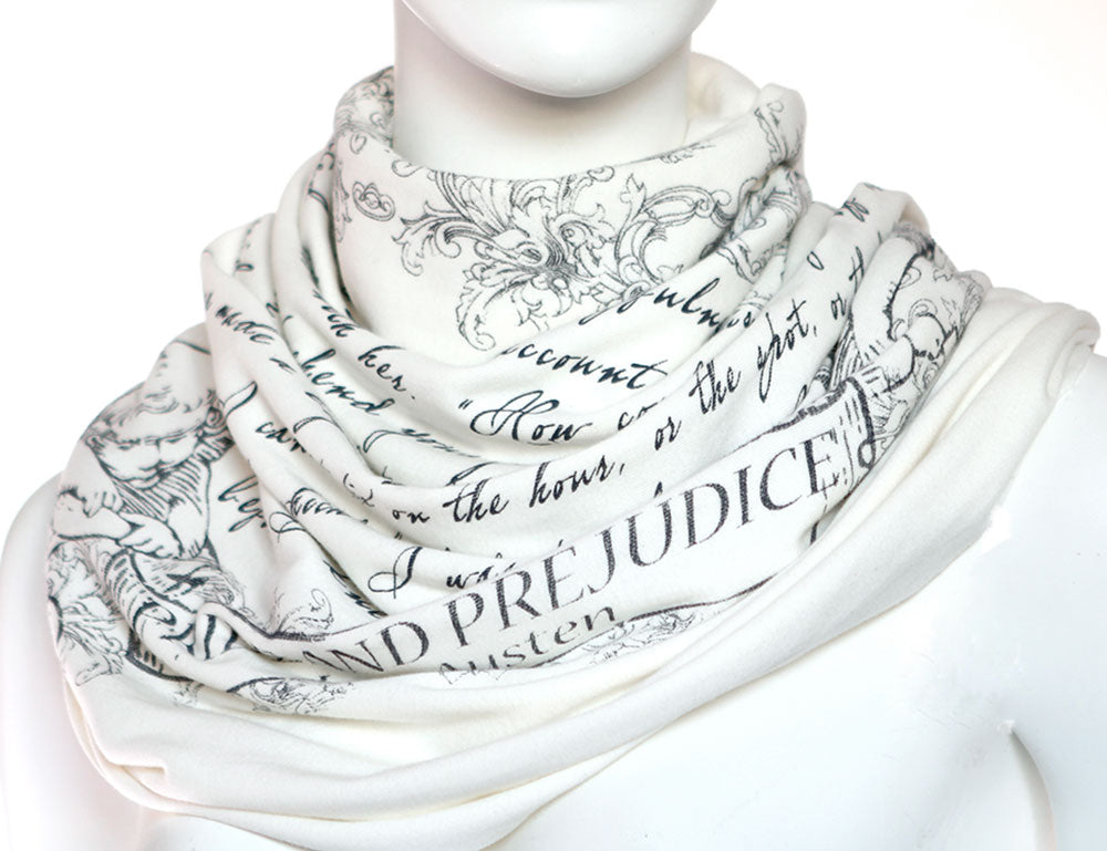 Pride and Prejudice book scarf by Jane Austen