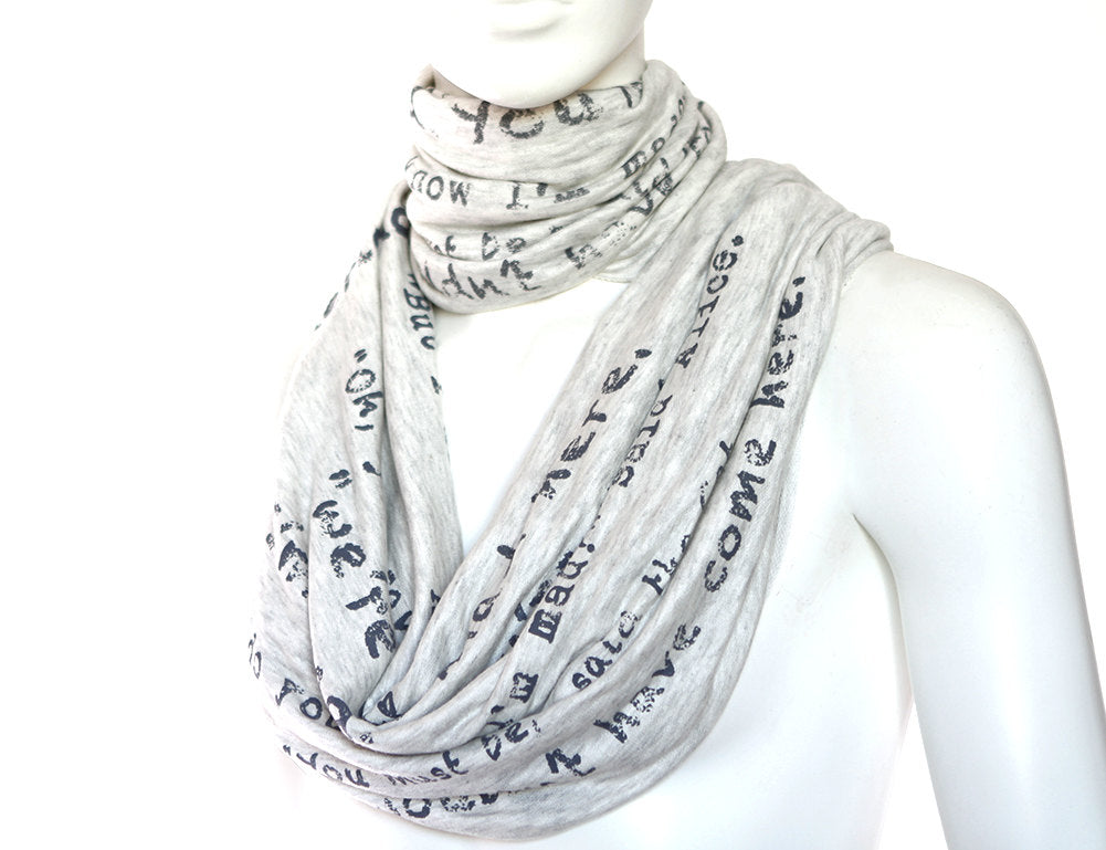 Alice in Wonderland Book Scarf by Lewis Carroll