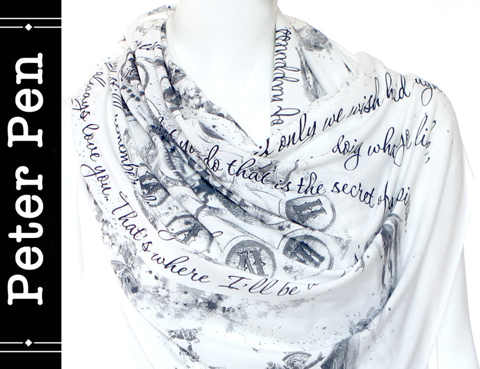 Peter Pan Book Scarf by J. M. Barrie