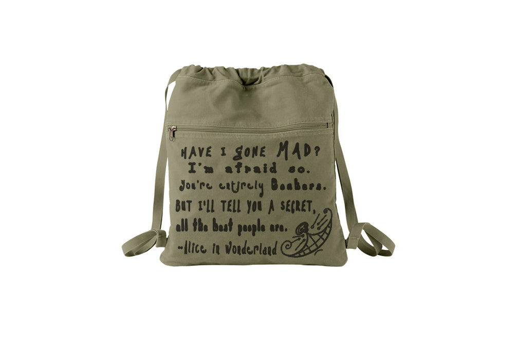 Alice in Wonderland Book bag by Lewis Carroll