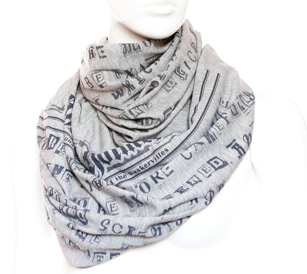 The Sherlock Holmes Book Scarf by Arthur Conan Doyle , Heather Gray