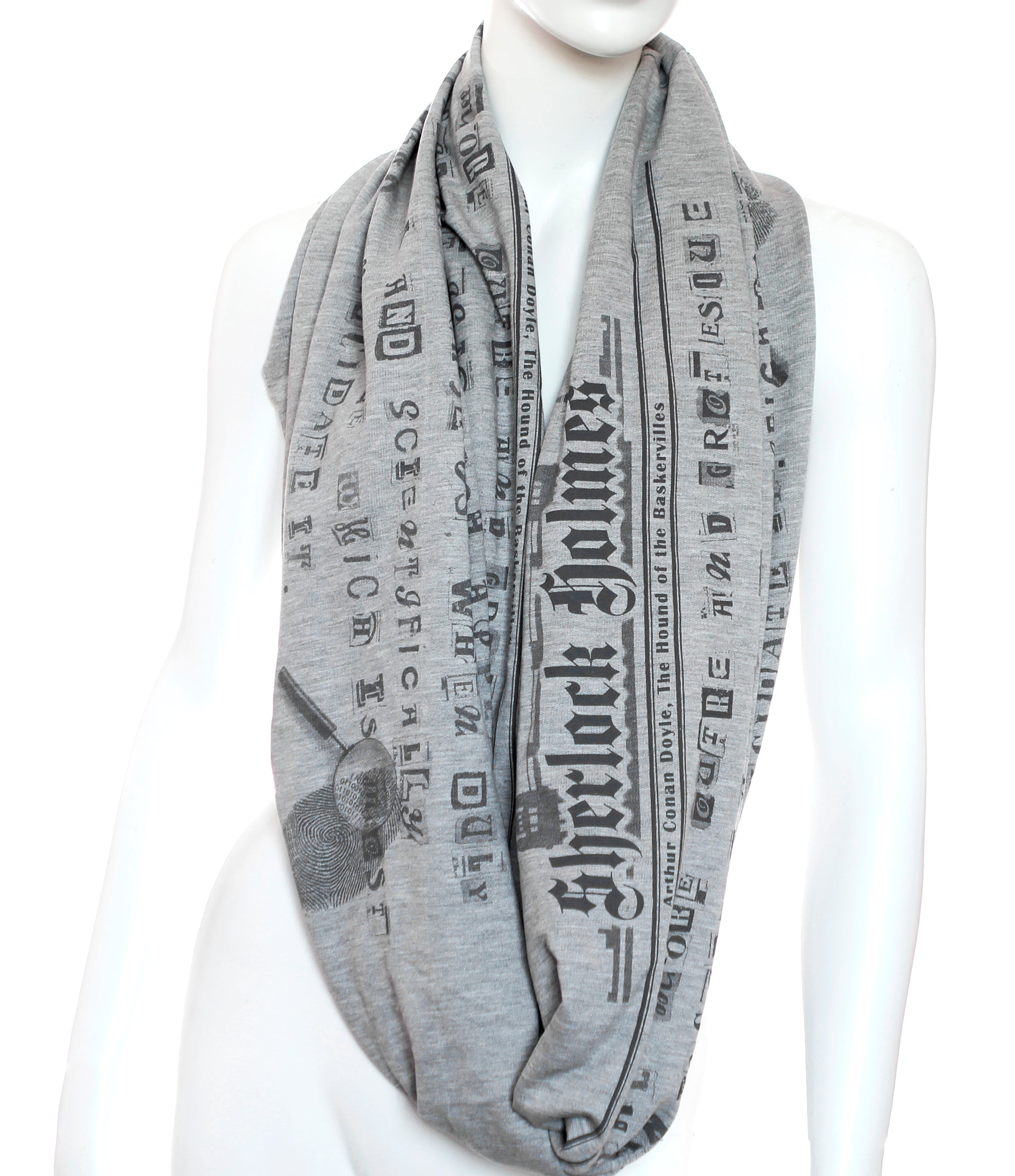 The Sherlock Holmes Book Scarf by Arthur Conan Doyle , Heather Gray