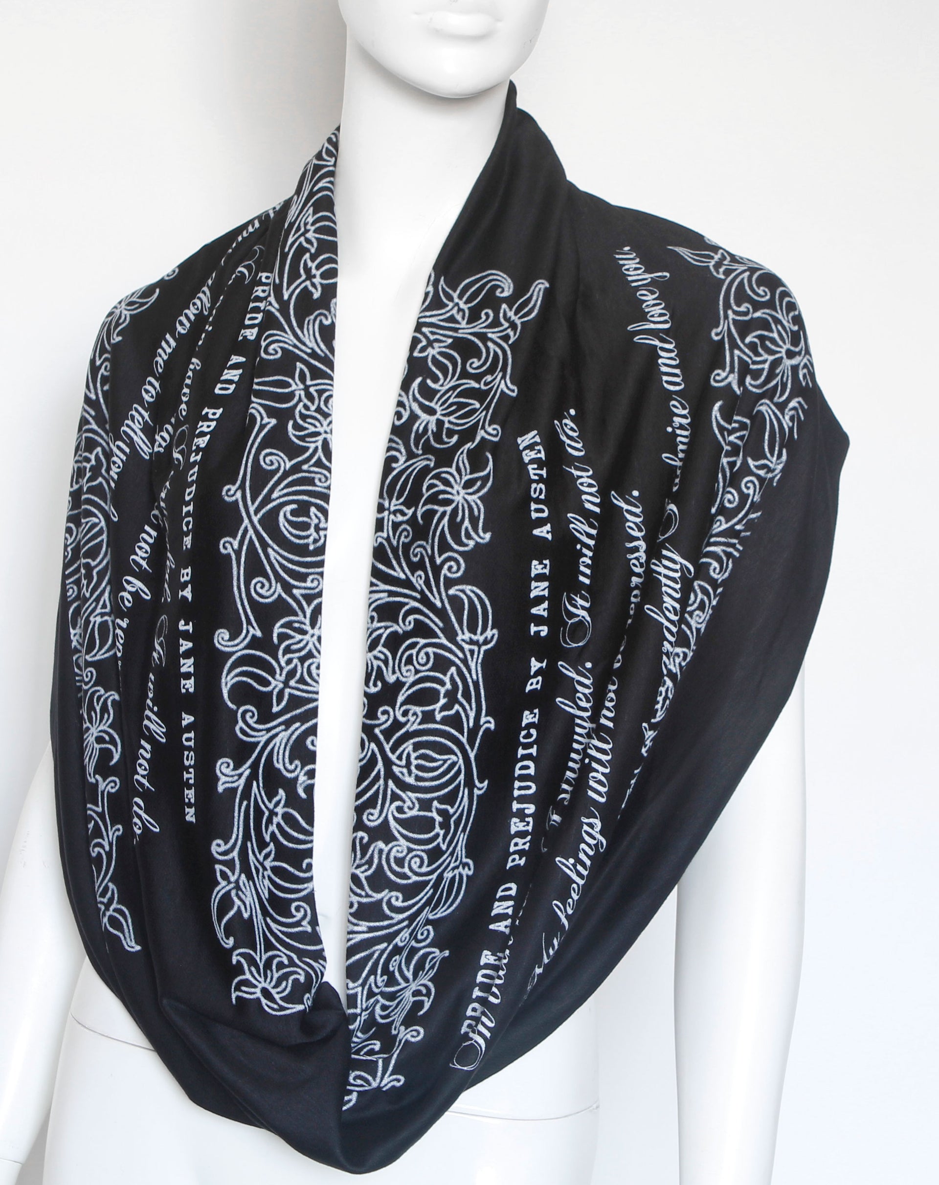 Pride and Prejudice book scarf by Jane Austen