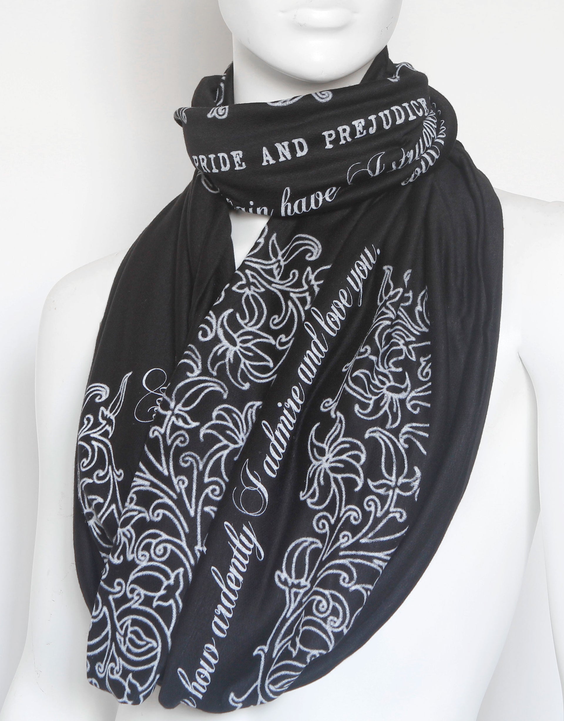 Pride and Prejudice book scarf by Jane Austen