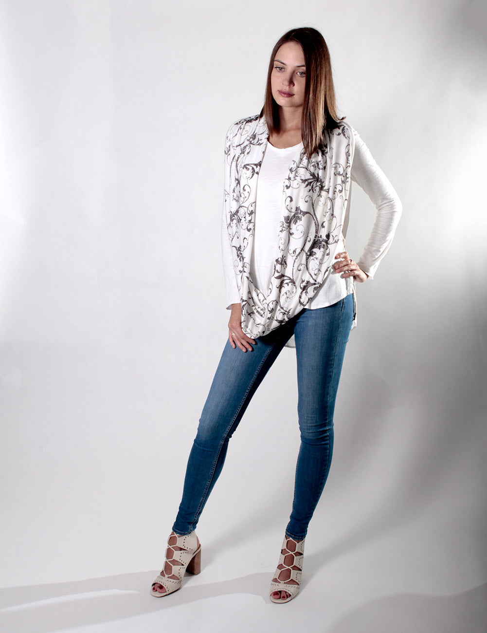 "Pride and Prejudice" book scarf. "The Library" Quote