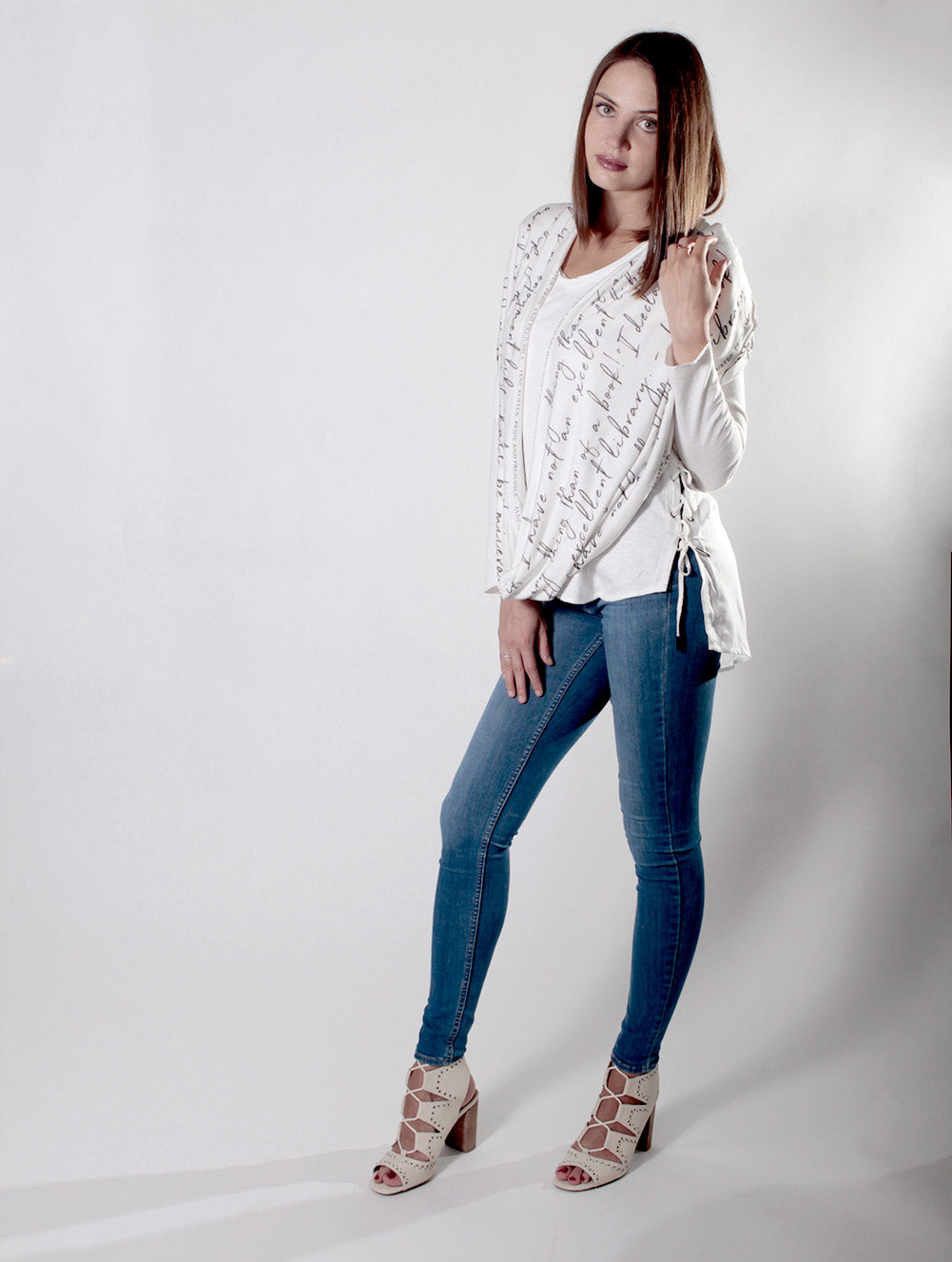 "Pride and Prejudice" book scarf. "The Library" Quote