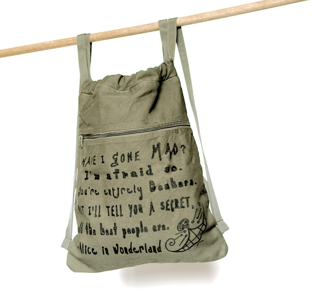 Alice in Wonderland Book bag by Lewis Carroll