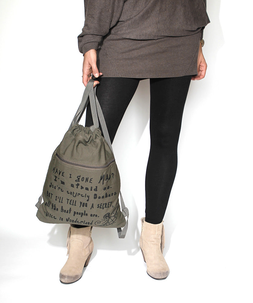 Alice in Wonderland Book bag by Lewis Carroll