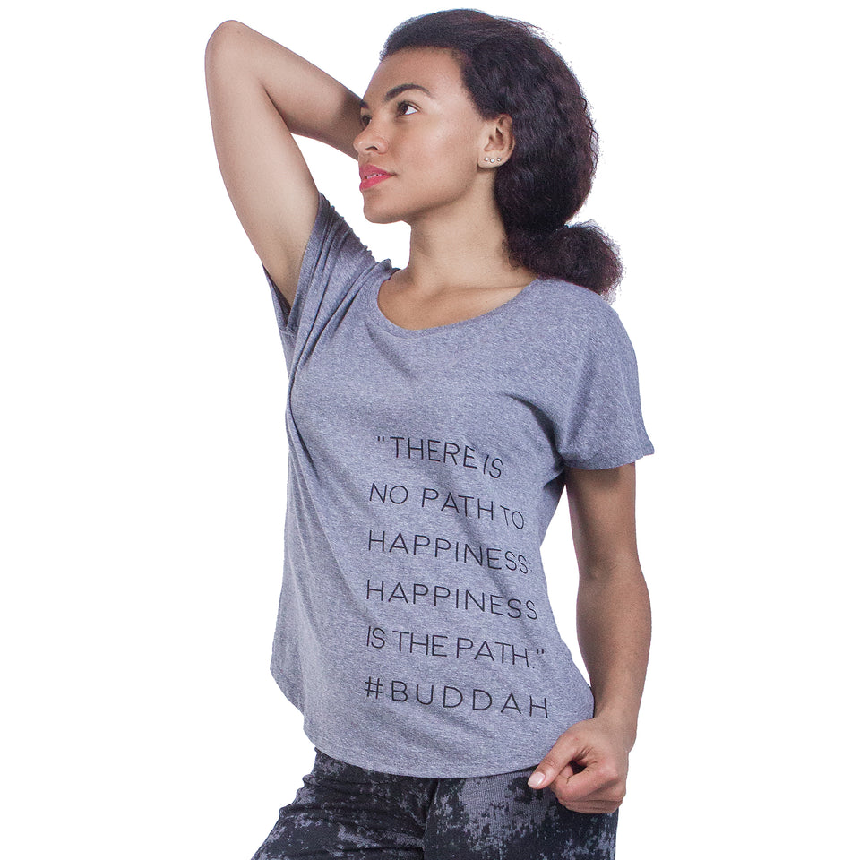 HAPPINESS PATH - Heather Gray T-Shirt