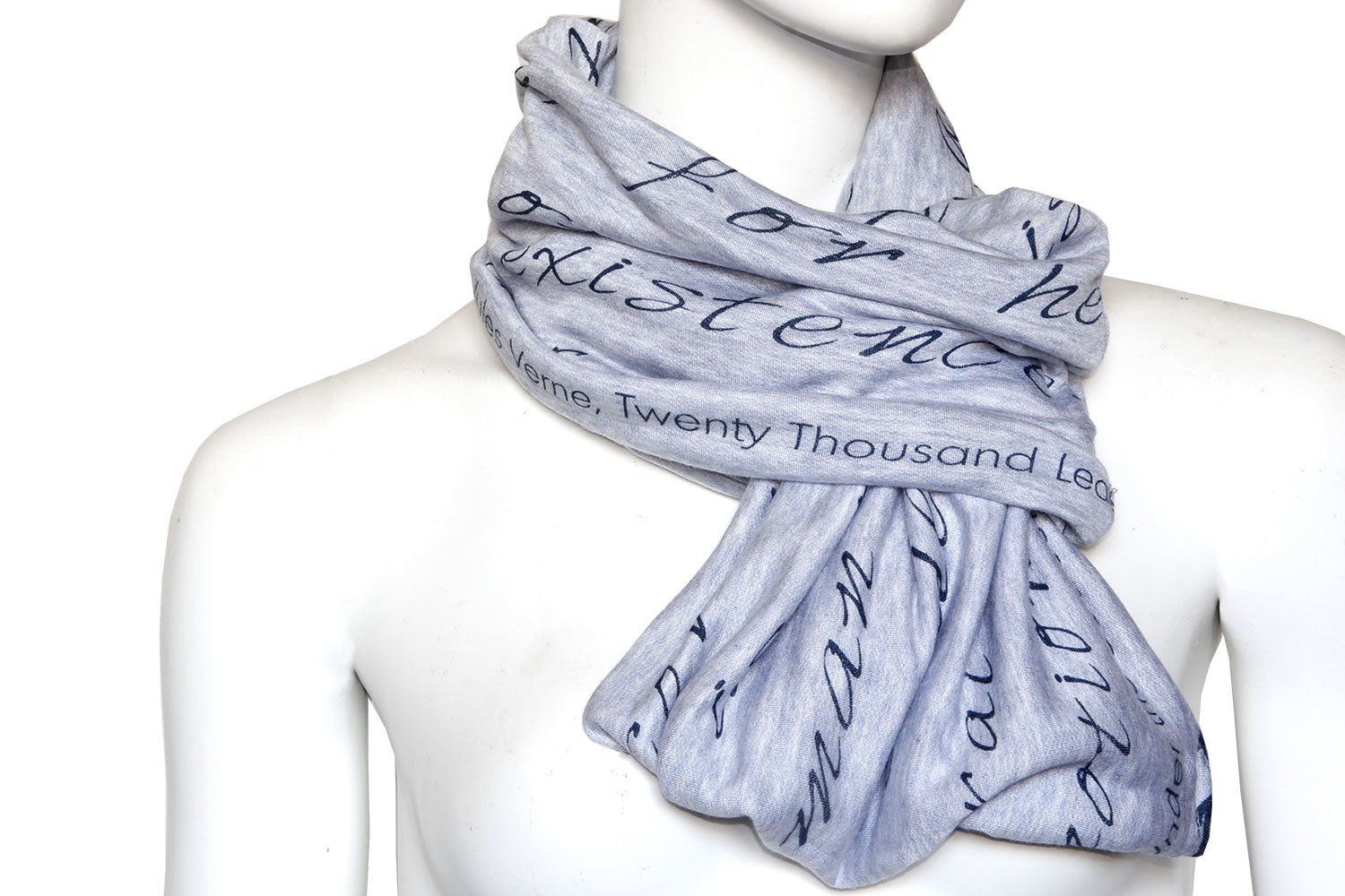 "Twenty Thousand Leagues Under the Sea" by Jules Verne Book Scarf, Nautical Gift