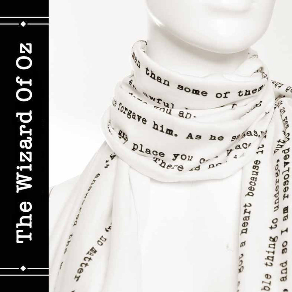 The Wizard Of Oz book on the scarf - Infinity style