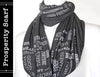 PROSPERITY SCARF Charcoal color