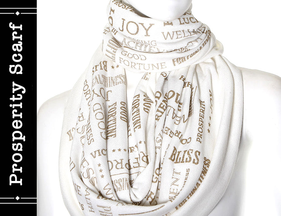 PROSPERITY SCARF ivory color