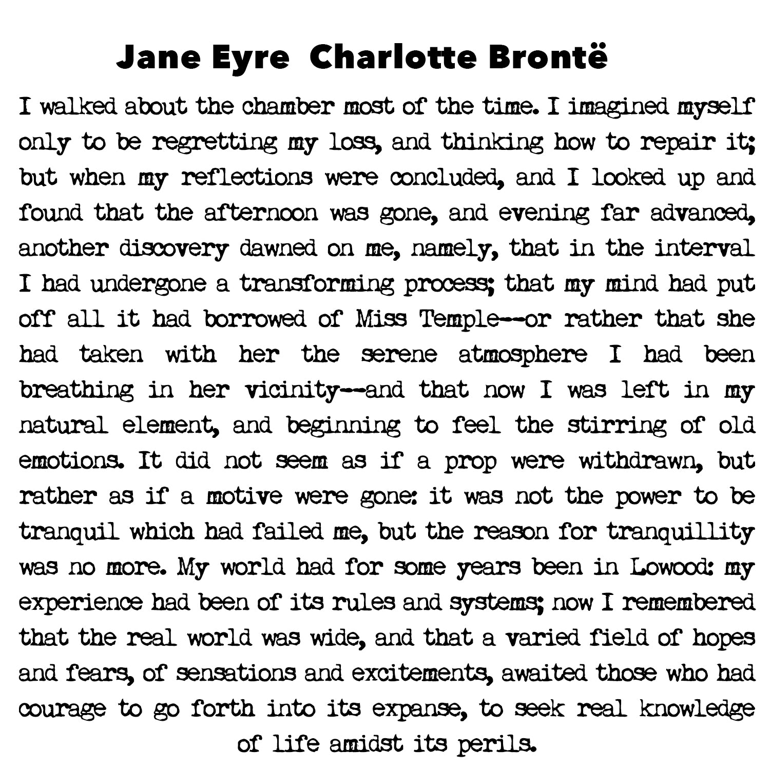Jane Eyre Book Scarf