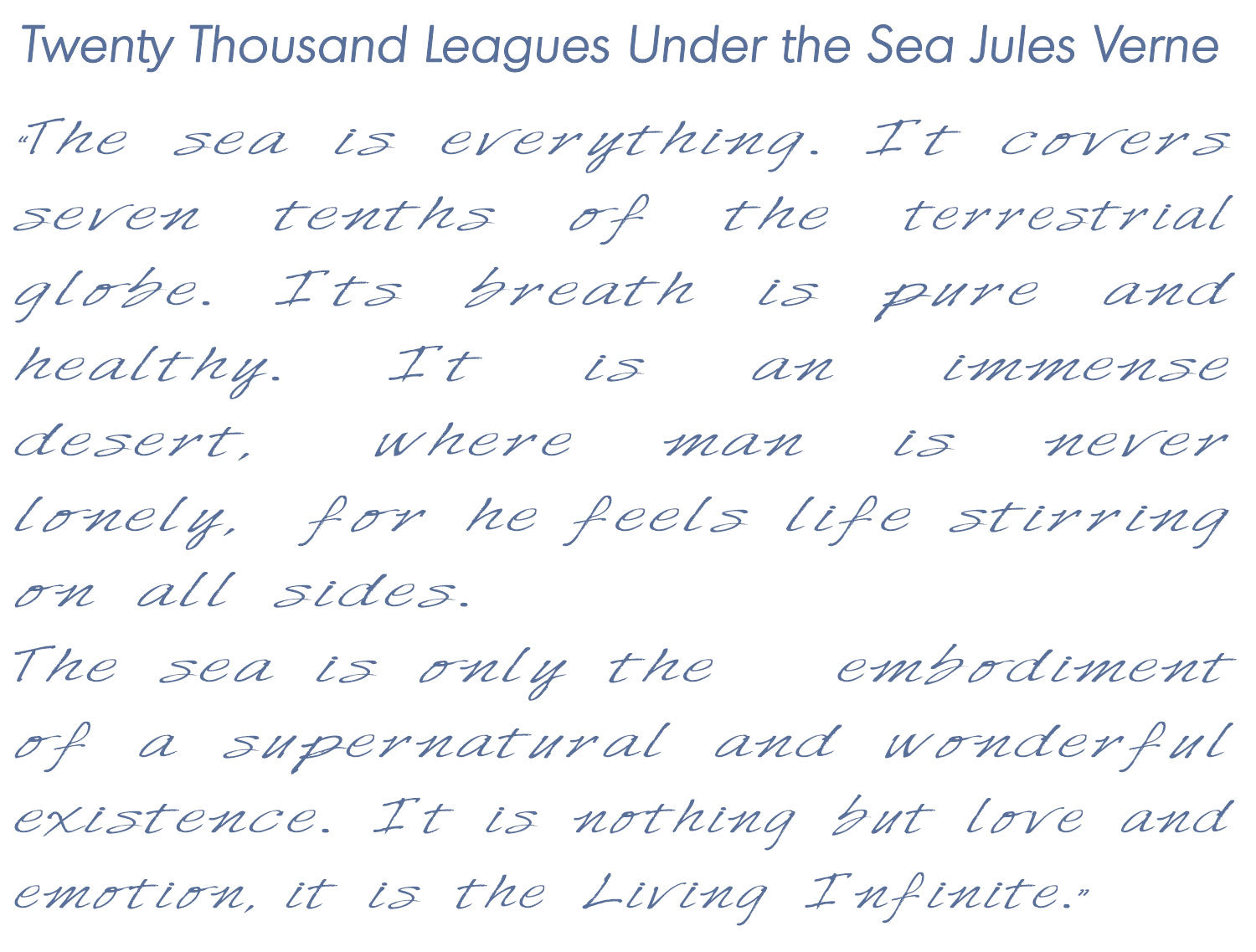 "Twenty Thousand Leagues Under the Sea" by Jules Verne Book Scarf, Nautical Gift