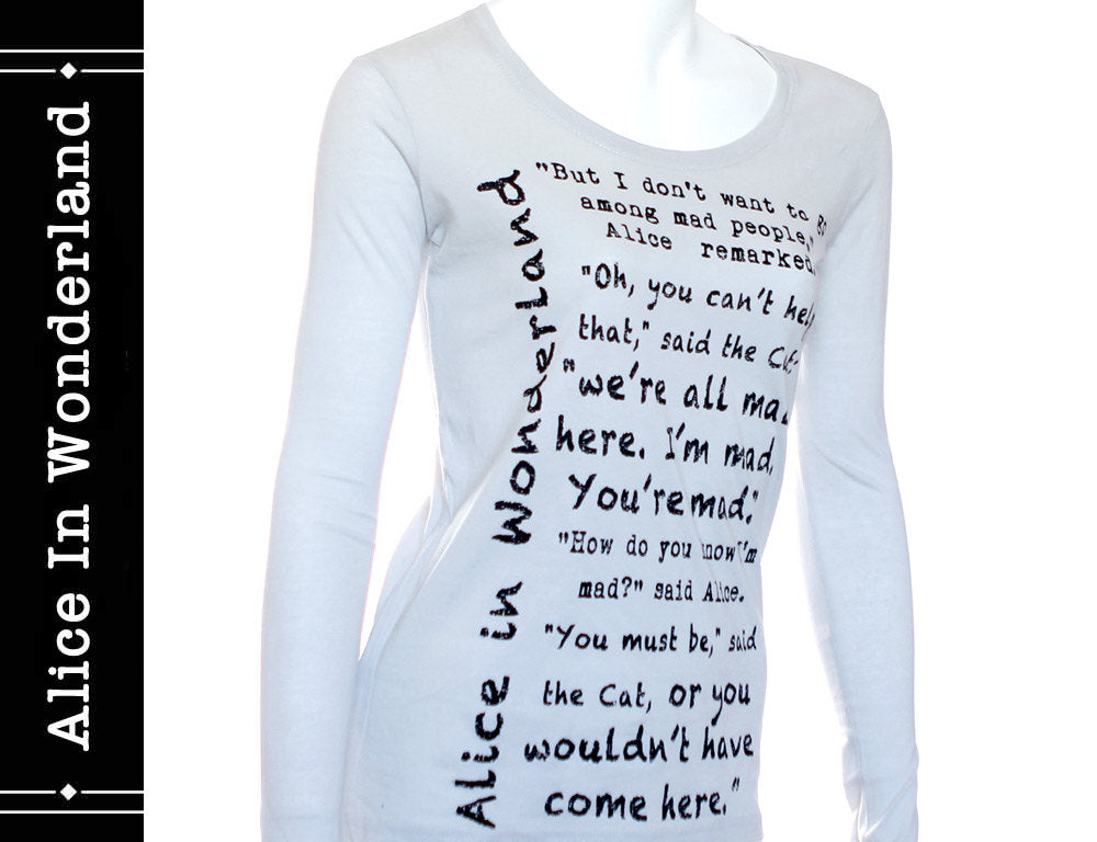 Alice in Wonderland Book T-Shirt